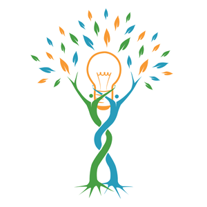 Logo Forum Horizons dans un disque blanc