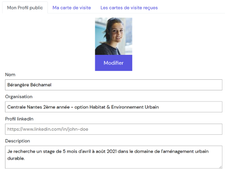 Profil public Placemeet